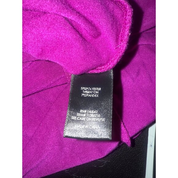 Purple Halter Neck 3 Plus Size Dress With Elastic Waist & Crossback - Picture 8 of 8